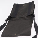 HERMES Her Line Bassus PM Shoulder Bag Canvas Gray Silver Auth 206771A-18