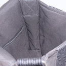 HERMES Her Line Bassus PM Shoulder Bag Canvas Gray Silver Auth 206771A-22
