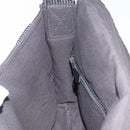HERMES Her Line Bassus PM Shoulder Bag Canvas Gray Silver Auth 206771A-23