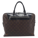 LOUIS VUITTON Monogram Macassar Porte DocumentsJules Black M54019 LV Auth 206772-13