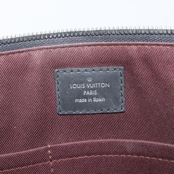 LOUIS VUITTON Monogram Macassar Porte DocumentsJules Black M54019 LV Auth 206772