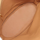 CELINE Macadam Canvas Tote Bag PVC Leather Brown Gold Auth 206774-10