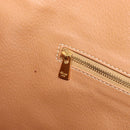 CELINE Macadam Canvas Tote Bag PVC Leather Brown Gold Auth 206774-22