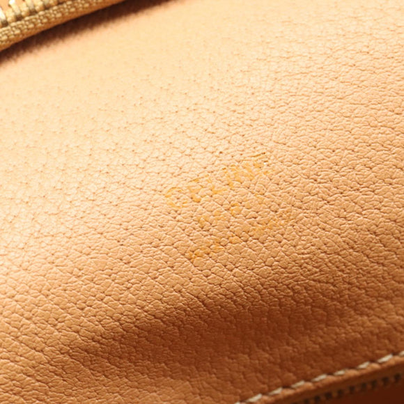 CELINE Macadam Canvas Tote Bag PVC Leather Brown Gold Auth 206774