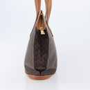 CELINE Macadam Canvas Tote Bag PVC Leather Brown Gold Auth 206774-3