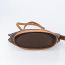 CELINE Macadam Canvas Tote Bag PVC Leather Brown Gold Auth 206774-5