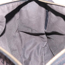 FENDI Zucchino Canvas Shoulder Bag Dark Brown Gold Auth 206775A-21