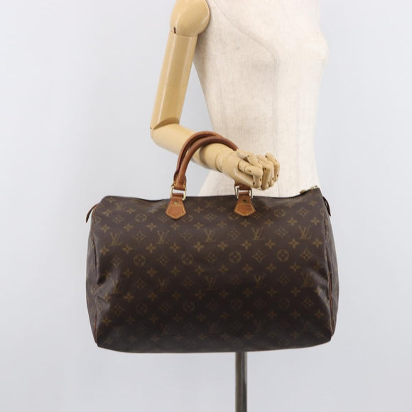 LOUIS VUITTON Monogram Speedy 40 Hand Bag M41522 LV Auth 206777