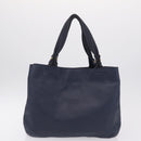 Salvatore Ferragamo Vala Tote Bag Leather 2 Set Black Navy Auth 206780-12