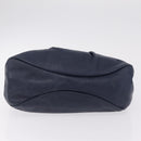 Salvatore Ferragamo Vala Tote Bag Leather 2 Set Black Navy Auth 206780-16
