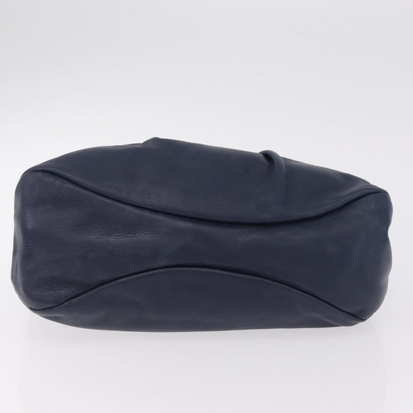 Salvatore Ferragamo Vala Tote Bag Leather 2 Set Black Navy Auth 206780
