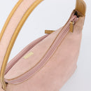 GUCCI Shoulder Bag Suede Pink Gold 001 3386 1705 Auth 206783A-6