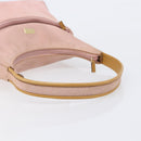 GUCCI Shoulder Bag Suede Pink Gold 001 3386 1705 Auth 206783A-7