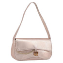 GIVENCHY Shoulder Bag Leather Pink Gold Auth 206784M-1