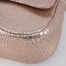 GIVENCHY Shoulder Bag Leather Pink Gold Auth 206784M-12