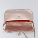 GIVENCHY Shoulder Bag Leather Pink Gold Auth 206784M-19