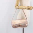 GIVENCHY Shoulder Bag Leather Pink Gold Auth 206784M-26