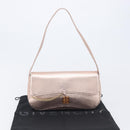 GIVENCHY Shoulder Bag Leather Pink Gold Auth 206784M-27