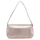 GIVENCHY Shoulder Bag Leather Pink Gold Auth 206784M-3