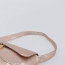 GIVENCHY Shoulder Bag Leather Pink Gold Auth 206784M-9