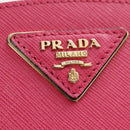 PRADA Hand Bag Safiano Leather 2way Pink Gold Auth 206787V-24