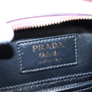 PRADA Hand Bag Safiano Leather 2way Pink Gold Auth 206787V-28