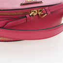 PRADA Hand Bag Safiano Leather 2way Pink Gold Auth 206787V-14