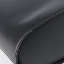 BURBERRY Shoulder Bag Leather Black Silver Auth 206789A-15