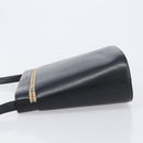 BURBERRY Shoulder Bag Leather Black Silver Auth 206789A-4