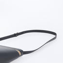 BURBERRY Shoulder Bag Leather Black Silver Auth 206789A-8