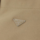PRADA Hand Bag Canvas Beige Silver Auth 206790A-18