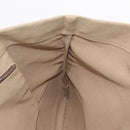 PRADA Hand Bag Canvas Beige Silver Auth 206790A-19