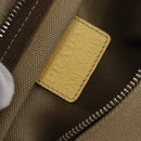 PRADA Hand Bag Canvas Beige Silver Auth 206790A-23