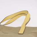 PRADA Hand Bag Canvas Beige Silver Auth 206790A-14