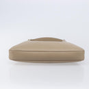 Salvatore Ferragamo Gancini Shoulder Bag Leather Beige Gold Auth 206791A-9