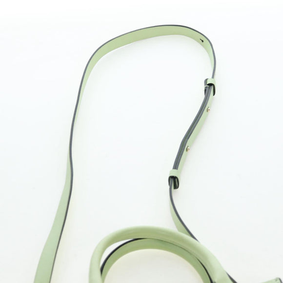 Valentino Hand Bag Leather 2way Green Gold Auth 206792A