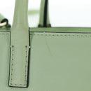 Valentino Hand Bag Leather 2way Green Gold Auth 206792A-3