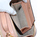 Chloe Chain Shoulder Bag Leather 2way Pink Gold Auth 206795M-28