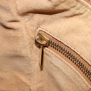 CELINE Shoulder Bag Leather Brown Gold Auth 206796V-27