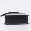 BURBERRY Shoulder Bag Leather Black Silver Auth 206797A-6