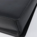 BURBERRY Shoulder Bag Leather Black Silver Auth 206797A-9