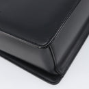 BURBERRY Shoulder Bag Leather Black Silver Auth 206797A-17