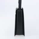 BURBERRY Shoulder Bag Leather Black Silver Auth 206797A-4