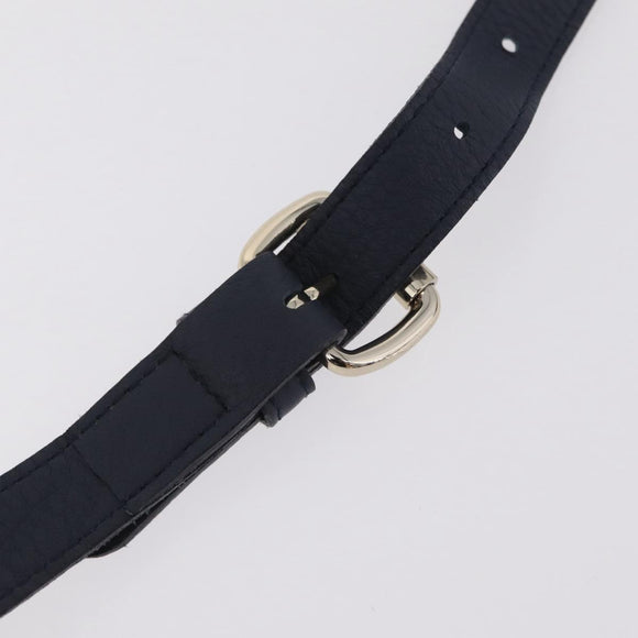 Vivienne Westwood Hand Bag Leather 2way Navy Gold Auth 206798A