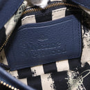 Vivienne Westwood Hand Bag Leather 2way Navy Gold Auth 206798A-23
