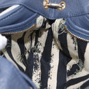 Vivienne Westwood Hand Bag Leather 2way Navy Gold Auth 206798A-25