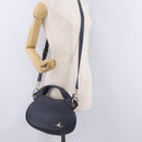 Vivienne Westwood Hand Bag Leather 2way Navy Gold Auth 206798A-29