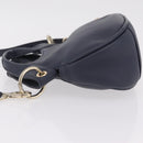 Vivienne Westwood Hand Bag Leather 2way Navy Gold Auth 206798A-4