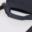 Vivienne Westwood Hand Bag Leather 2way Navy Gold Auth 206798A-7