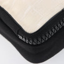 CHANEL Sports Line Shoulder Bag Canvas Ivory CC Auth 206799A-17